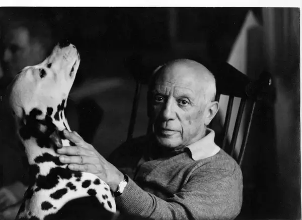Picasso with dog