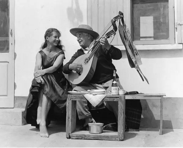 Evert Taube and Marianne in Antibes